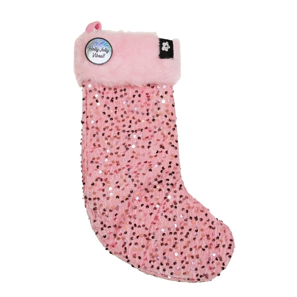 NEW Limited Too Pink Sequin Stocking With Stationary Set - Picture 1 of 3